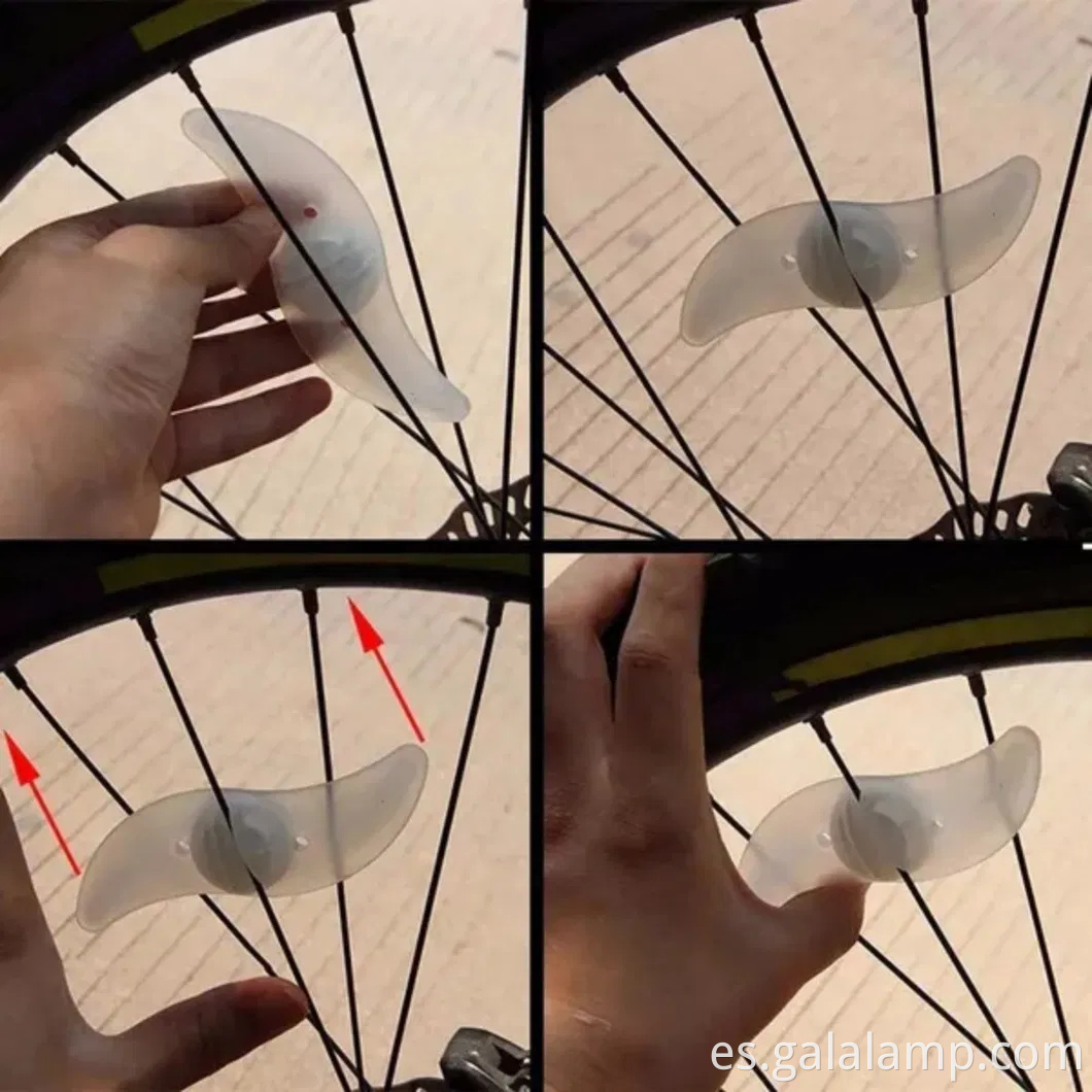 Luces de ruedas de bicicleta vibrantes para una visibilidad nocturna mejorada